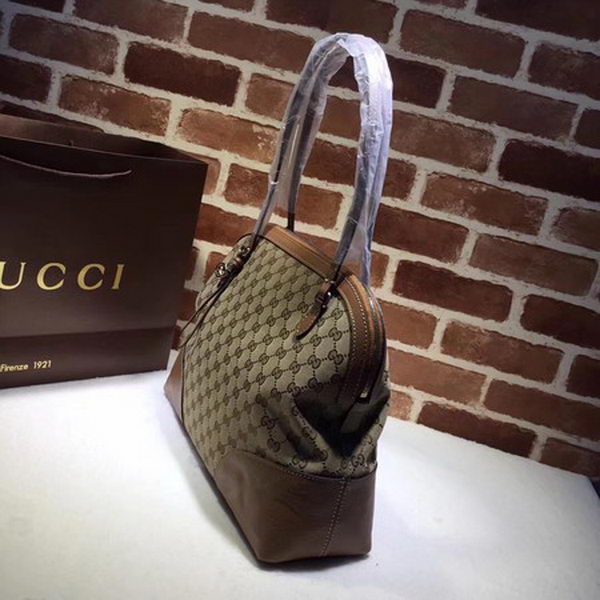 Gucci Bree Original GG Canvas Shoulder Bag 323673 Apricot