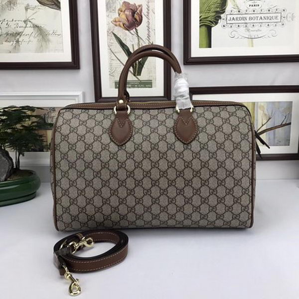 Gucci Garden The Souvenir Collection Boston Bag 409527 Brown