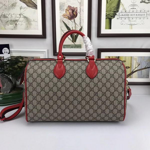 Gucci Limited Edition GG Supreme Top Handle Bag 409527 Red