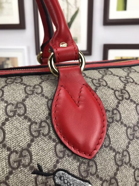 Gucci Limited Edition GG Supreme Top Handle Bag 409527 Red