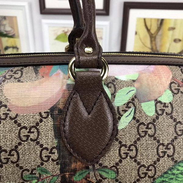 Gucci Tian GG Supreme Boston Bag 409527 Brown