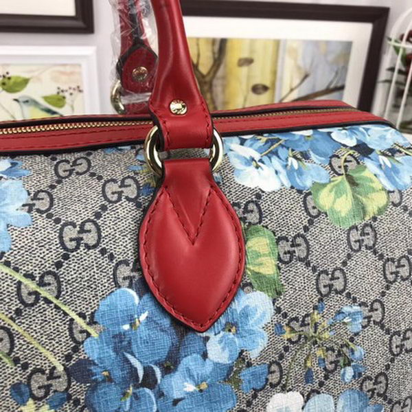 Gucci Tian GG Supreme Boston Bag 409527 Red