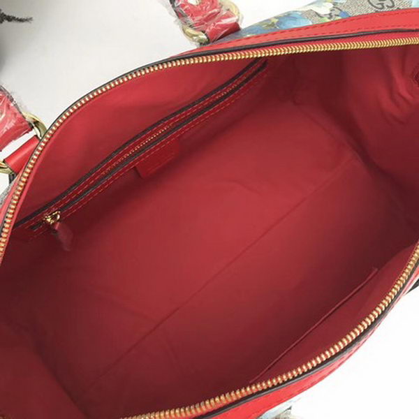 Gucci Tian GG Supreme Boston Bag 409527 Red