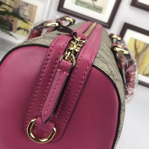 Gucci Tian GG Supreme Boston Bag 409527 Rose