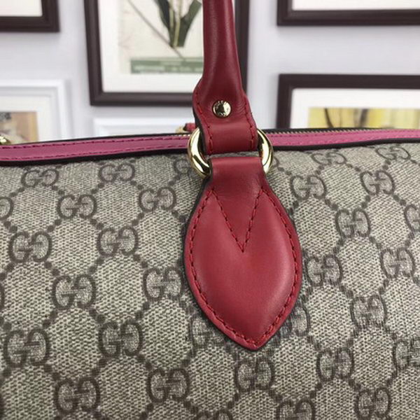 Gucci Tian GG Supreme Boston Bag 409527 Rose