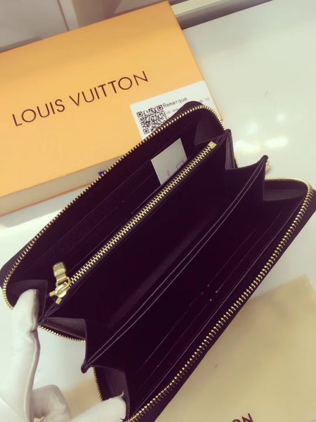 Louis Vuitton Epi Leather Leather Zippy Wallet M62067 Black