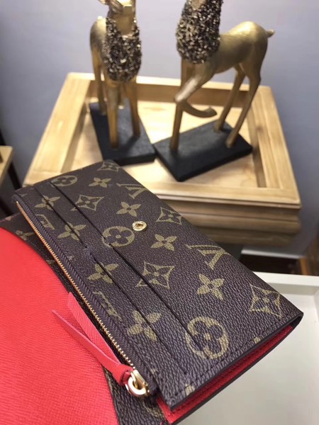 Louis Vuitton Monogram Canvas EMILIE WALLET M61289 Red