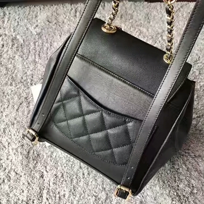 Chanel Original Calfskin Leather Backpack CHA2589 Black