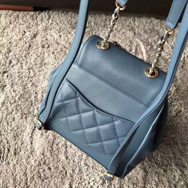 Chanel Original Calfskin Leather Backpack CHA2589 Blue