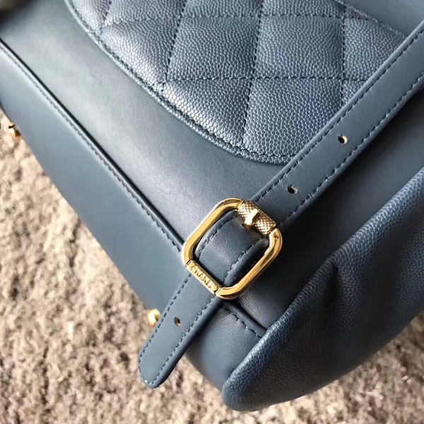 Chanel Original Calfskin Leather Backpack CHA2589 Blue