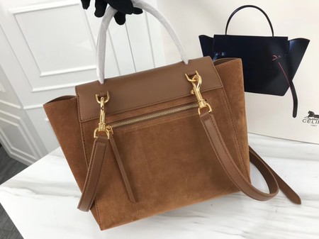 Celine Small Belt Bag Original Suede Leather A98310 Brown