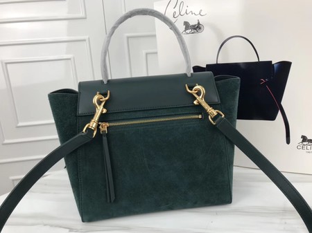 Celine Small Belt Bag Original Suede Leather A98310 Green