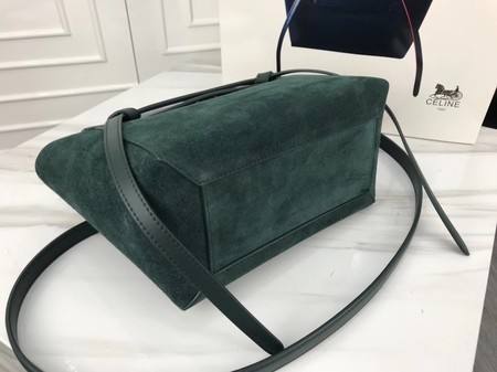 Celine Small Belt Bag Original Suede Leather A98310 Green