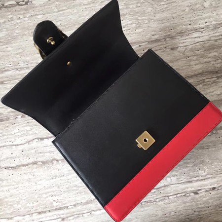 Gucci Dionysus Leather Top Handle Bag 448075 Black&Green&Red