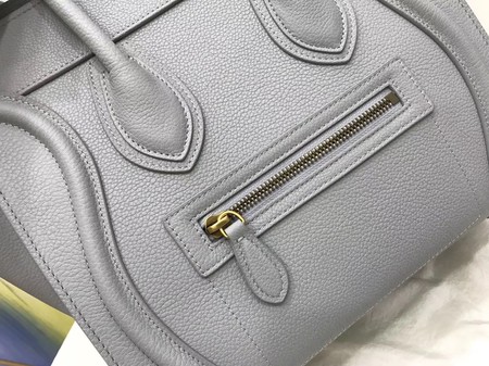 Celine Luggage Micro Tote Bag Original Leather CLY33081M Grey