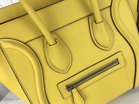 Celine Luggage Micro Tote Bag Original Leather CLY33081M Lemon