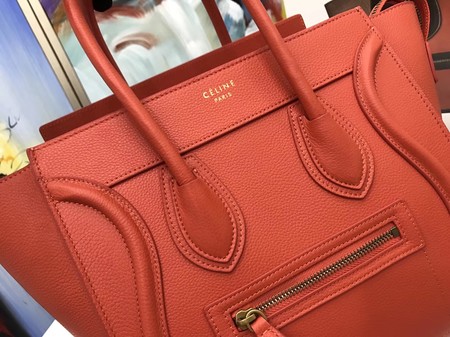 Celine Luggage Micro Tote Bag Original Leather CLY33081M Orange