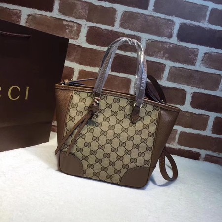 Gucci Bree Original GG Canvas Top Handle Bag 353121 Brown