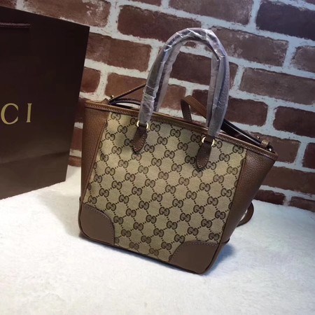 Gucci Bree Original GG Canvas Top Handle Bag 353121 Brown