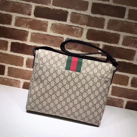 Gucci GG Supreme Messenger Bag 475432 Brown