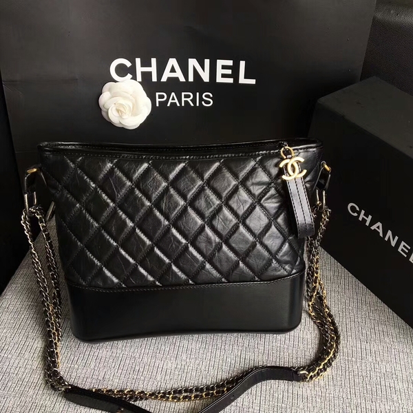 Chanel Gabrielle Shoulder Bag Original Calfskin Leather A93842 Black