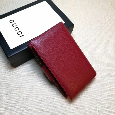 Gucci Calfskin Lether Wallet 337023 Wine