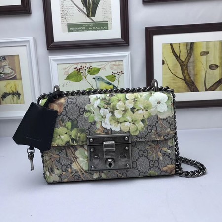 Gucci Padlock GG Supreme Shoulder Bags 409487C Black