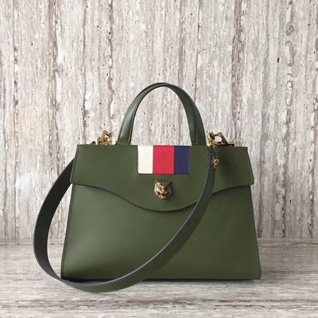 Gucci GG Marmont Small Top Handle Bag 476472 Green