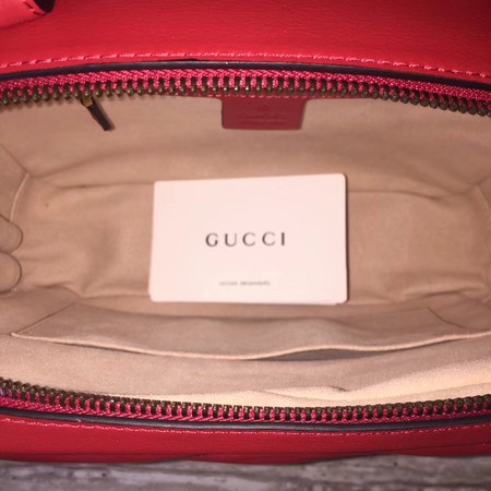 Gucci GG Marmont Small Shoulder Bag 498100 Red