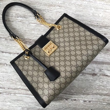 Gucci Padlock Medium GG Shoulder Bag 479197 Black