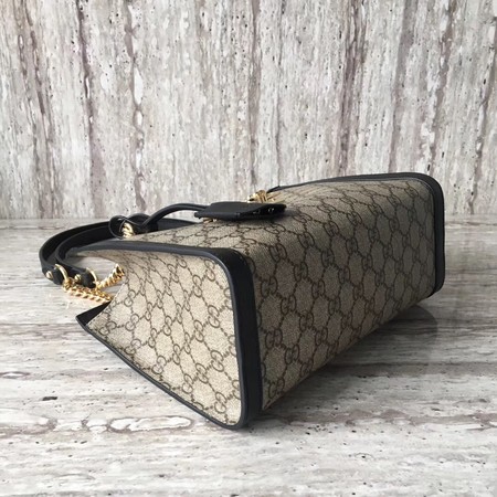 Gucci Padlock Small GG Shoulder Bag 498156 Black