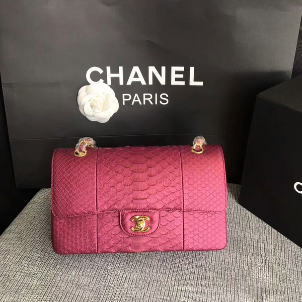 Chanel Original Python Leather Shoulder Bag CF1112B