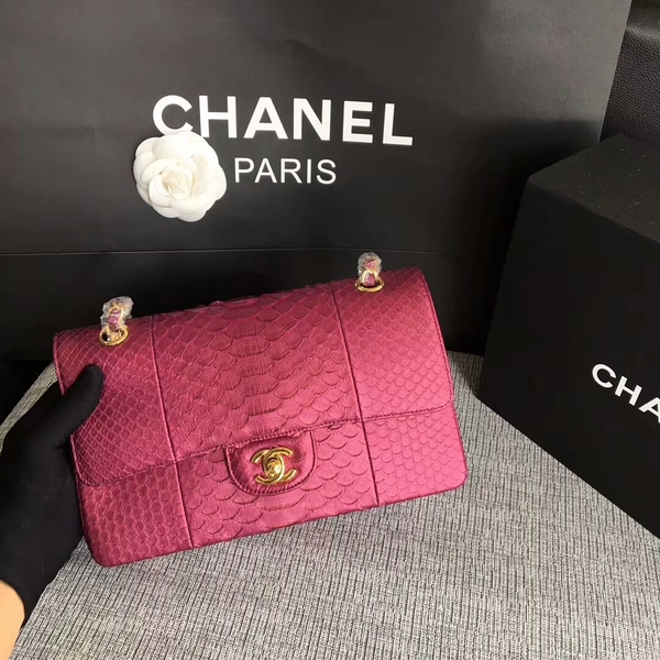 Chanel Original Python Leather Shoulder Bag CF1112B