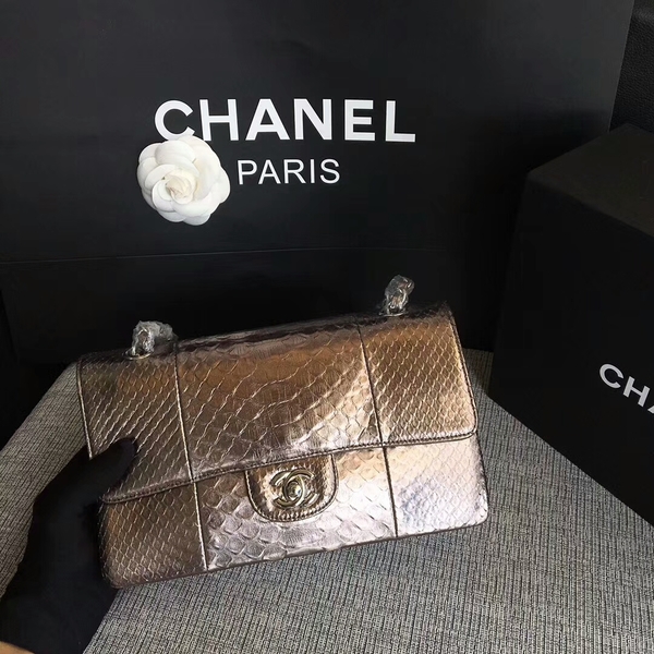 Chanel Original Python Leather Shoulder Bag CF1112D