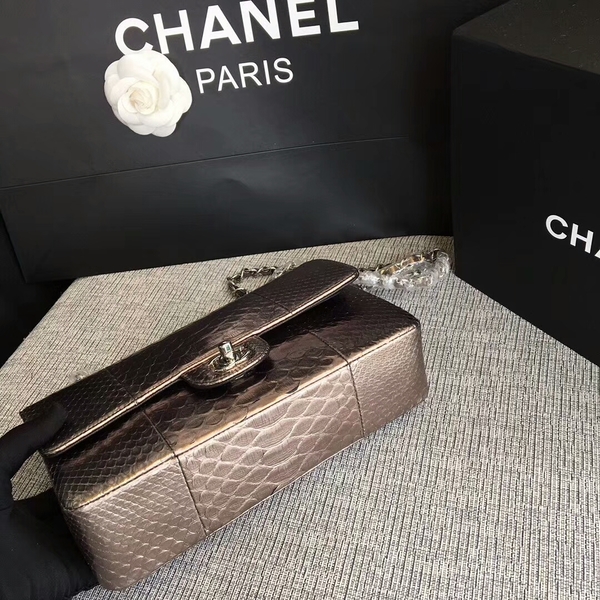 Chanel Original Python Leather Shoulder Bag CF1112D