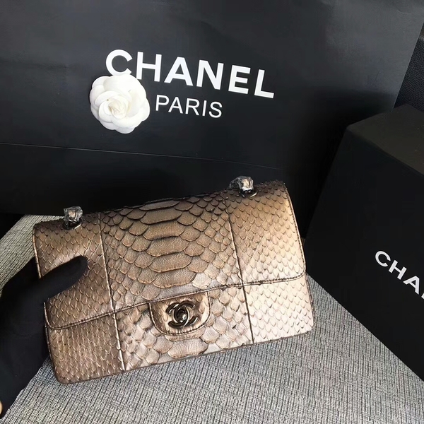 Chanel Original Python Leather Shoulder Bag CF1112F