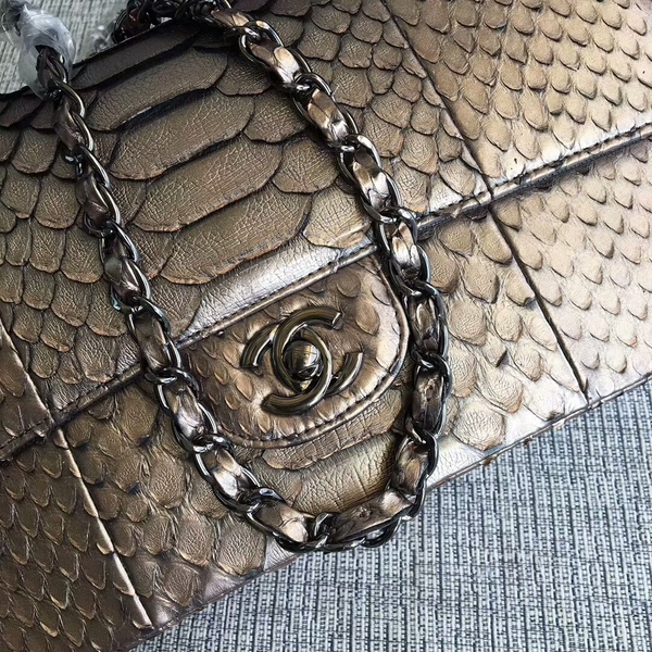 Chanel Original Python Leather Shoulder Bag CF1112F