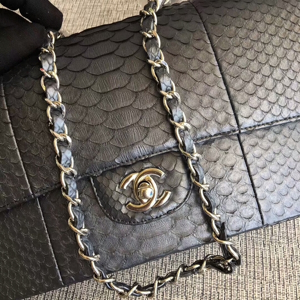 Chanel Original Python Leather Shoulder Bag CF1112H