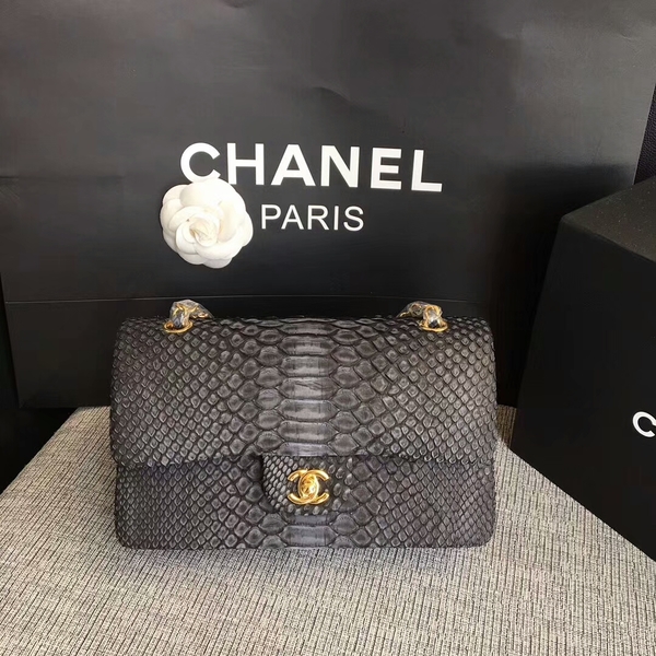 Chanel Original Python Leather Shoulder Bag CF1112J