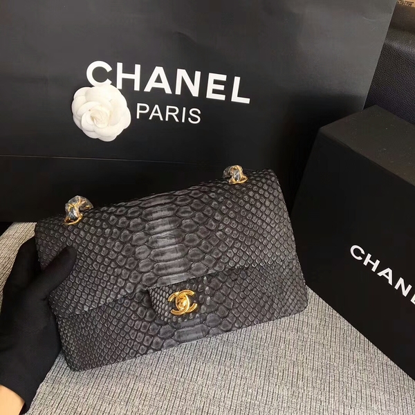 Chanel Original Python Leather Shoulder Bag CF1112J