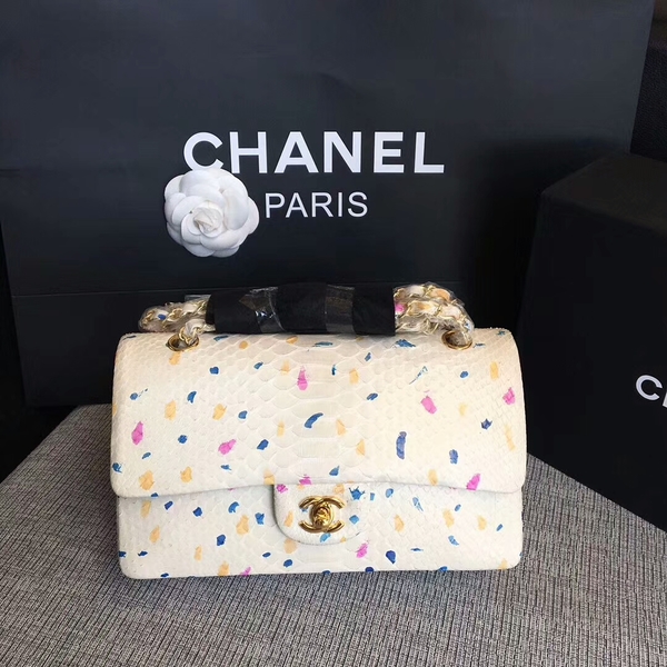 Chanel Original Python Leather Shoulder Bag CF1112M