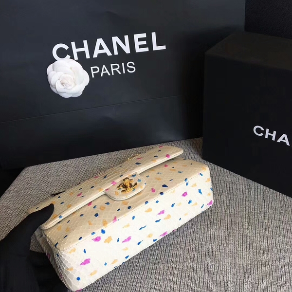 Chanel Original Python Leather Shoulder Bag CF1112M