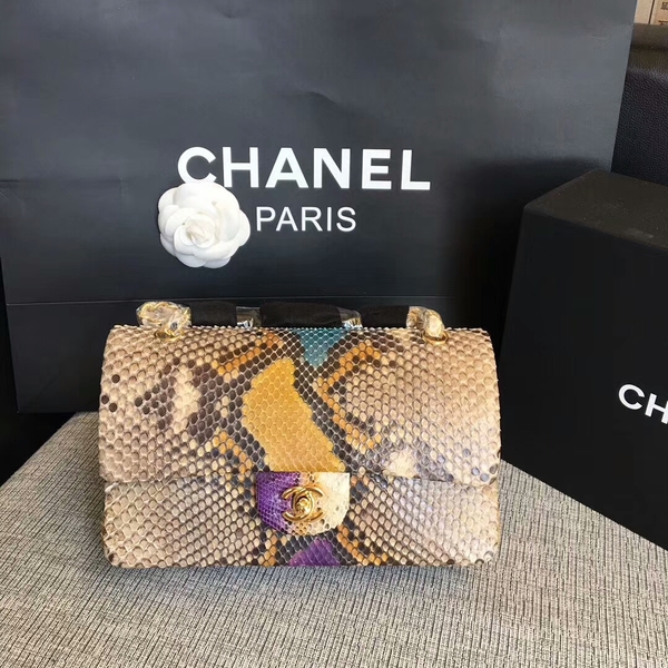 Chanel Original Python Leather Shoulder Bag CF1112O