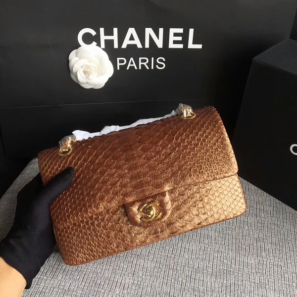 Chanel Original Python Leather Shoulder Bag CF1112R