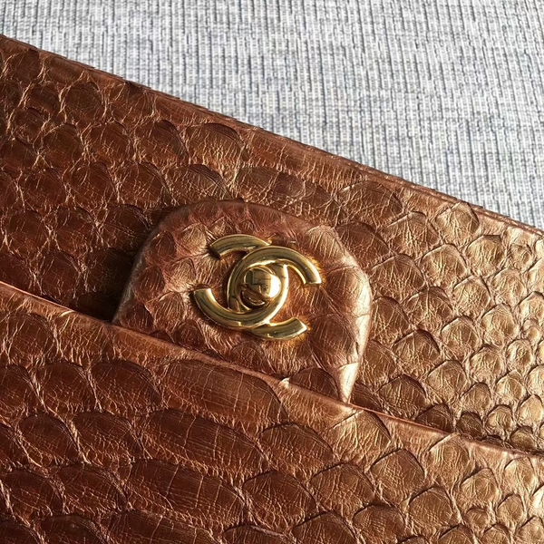 Chanel Original Python Leather Shoulder Bag CF1112R