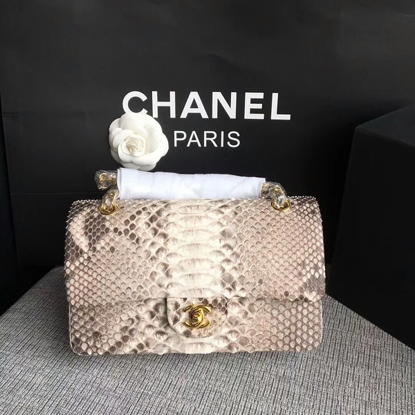 Chanel Original Python Leather Shoulder Bag CF1112S