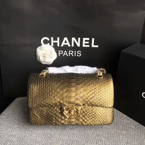 Chanel Original Python Leather Shoulder Bag CF1112T