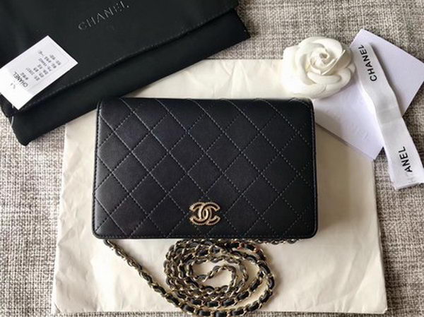 Chanel mini Flap Bag Original Leather A33814 Black