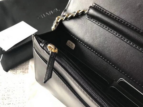 Chanel mini Flap Bag Original Leather A33814 Black