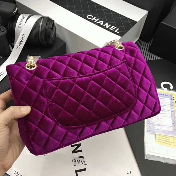 Chanel Suede Leather Flap Shoulder Bag CF8130 Pink